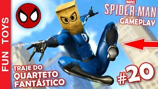 Marvel Spider-Man #20 - Homem Aranha usando traje do Quarteto Fantástico com um saco na cabeça??? 😱