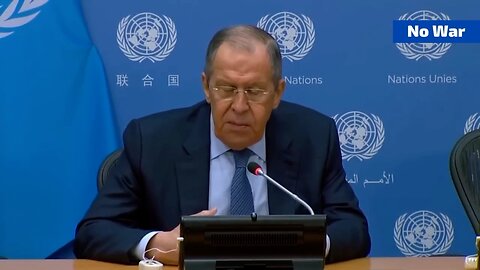 Russia finds it outrageous that this is happening! Lavrov, Ukraine, United Nations, New York!