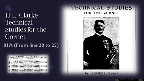 [TRUMPET STUDY] Clarke Technical Studies for the Cornet or Trumpet - #1 from line 20 to 25