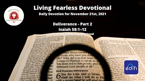 Deliverance - Part 2 - Isaiah 58:1–12