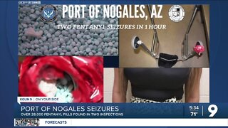 Two separate busts result in 28,000 fentanyl pills seized at Port of Nogales