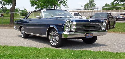 1966 Ford 7 Litre 2 Door in Nightmist Blue & Engine Sound on My Car Story with Lou Costabile