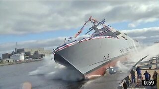 Navy Christens Future USS Detroit