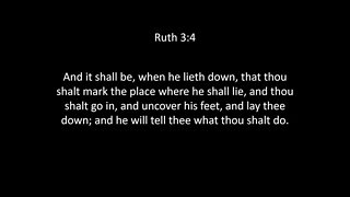 Ruth Chapter 3