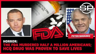 FDA MURDERED 500K Americans; Former Trump Admin Official Says The FDA Blocked Americans From Life-Saving Drug