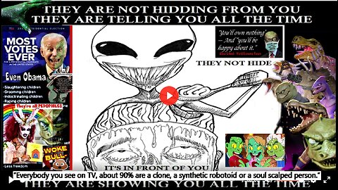 Reptilian Shape Shifters Mocking Humans On Live Broadcast- Wake Up (Related info and links)
