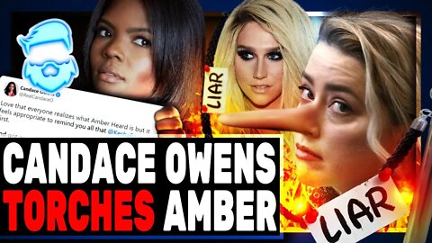 Amber Heard Gets ROASTED By Candace Owens & BUSTED With Fake Photo!