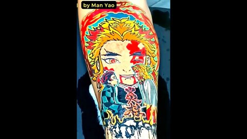 Rengoku #shorts #tattoos #inked #youtubeshorts