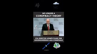 CIA Director admits plans for Chemtrails/Geoengineering