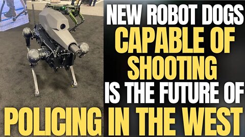 ROBOTIC DOGS THAT CAN SHOOT MACHINE GUNS IS THE FUTURE OF POLICING IN AMERICAN & WESTERN CITIES!!