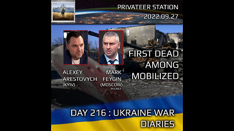 War Day 216: war diaries w/Advisor to Ukraine President, Intel Officer @Alexey Arestovych & #Feygin