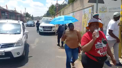 WATCH: Nehawu members protest outside Helen Joseph hospital