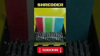Teste ASMR Triturador VS Isopor Colorido! // Shredder Machine #Shorts