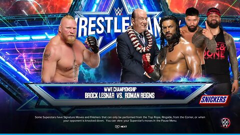 WWE 2K23 Roman Reigns vs Brock Lesnar WWE Championship