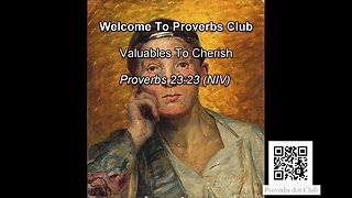 Valuables To Cherish - Proverbs 23:23