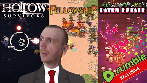 Discovering 3 Action Roguelike Indiegames - Fellowship & Hollow Survivors & Raven Estate