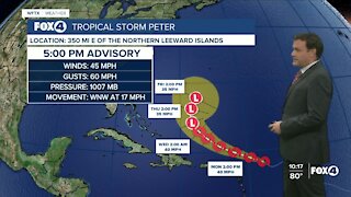 Tracking Tropical Storm Peter