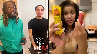 Offset's Wife Cardi B Attempts To Cook Spicy Sausage Bowl For Him! 🥵