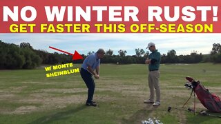 GOLF | How to BUILD SPEED this winter with Monte Scheinblum, former World Champion