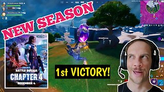 Fortnite Chapter 4 Season 1! | My FIRST VICTORY! | NEW Season, NEW Weapons!