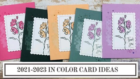 Stampin' Up! Color & Contour Featuring the 2021-2023 In Colors