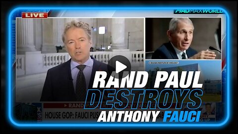 Rand Paul Destroys Anthony Fauci, Genocidal Maniac Now in Panic Mode