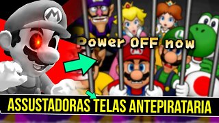 ASSUSTADORAS TELAS AntiPIRATARIA do SUPER Mario #shorts