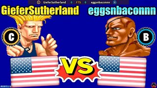 Street Fighter II': Hyper Fighting (GieferSutherland Vs. eggsnbaconnn) [U.S.A. Vs. U.S.A.]