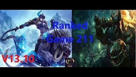 Ranked Game 211 Sejuani Vs Gangplank Top League Of Legends V13.10