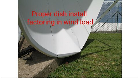 Factoring in wind load when installing Satellite Dish