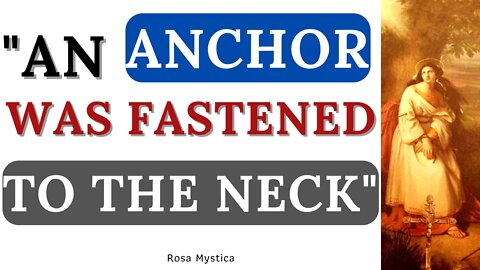 AN ANCHOR WAS FASTENED TO THE NECK