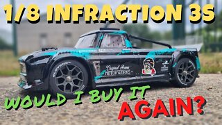 The NEW 1/8 Arrma Infraction 3S BLX - Is it worth it ???