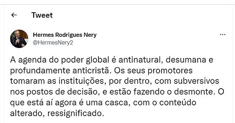 QUESTÕES DIVERSAS - AGENDA DO GLOBALISMO