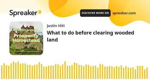 What To Do Before Clearing Wooded Land