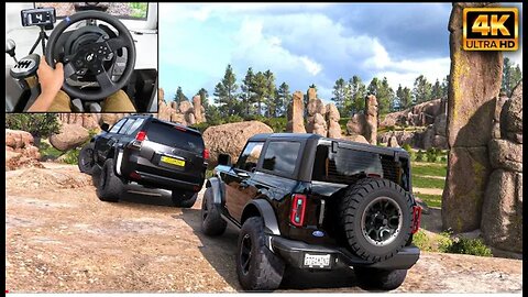 Ford Bronco & Toyota Land Cruiser | OFFROAD CONVOY | Forza Horizon 5 | Thrustmaster T300RS gameplay