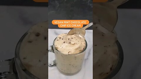 Vegan Mint Chocolate Chip Ice Cream
