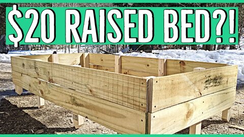 How to Build a Raised Garden Bed For $20 in 2021!
