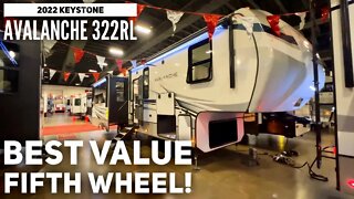 Best Value Couples Fifth Wheel RV | 2022 Keystone Avalanche 322RL