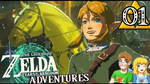 Legend of Zelda Tears of the Kingdom Adventures Part 1 GOLDEN HORSE! (Nintendo Switch)