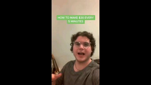 How To Make $30 Every 5 Minutes #money,#invest!