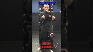 Heroes Training Center | Kickboxing & MMA "How To Throw A Front 2 & Jab" | Yorktown Heights #Shorts