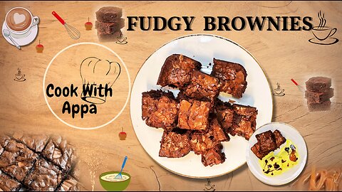 Fudgy Brownies / Chewy Fudge Brownies Recipe / Best Fudgy Brownies