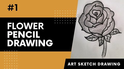 Flower Pencil Drawing Step by Step ll Flower Drawing Tutorial #pencildrawing