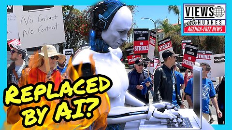 Woke Hollywood Writers' Strike Is REALLY Against AI Because They Fear extinction!
