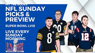 NFL Sunday Picks & Preview - Super Bowl LVIII - Hit The Book Podcast - LIVE