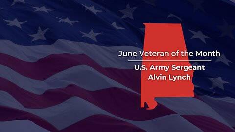 Senator Tuberville Recognizes Sergeant Alvin Lynch as June Veteran of the Month