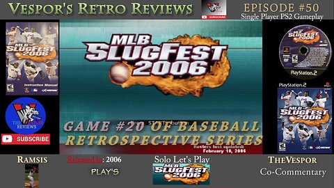 Solo Retro Let's Play | MLB Slugfest 2006 | (PS2)| Baseball Retrospective 20 | 🕹️⚾