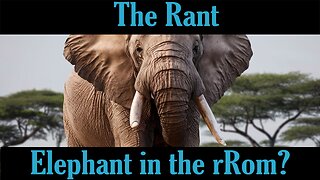 The Rant- Elephant in the Room?