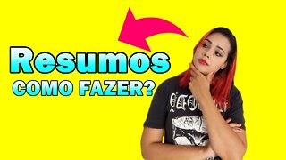 Como Fazer Resumos para Estudar 🤓📚| Imperatriz Concurseira