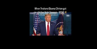 Trump, Obama, Hillary, Intel, caught in TREASON, let's see what happens